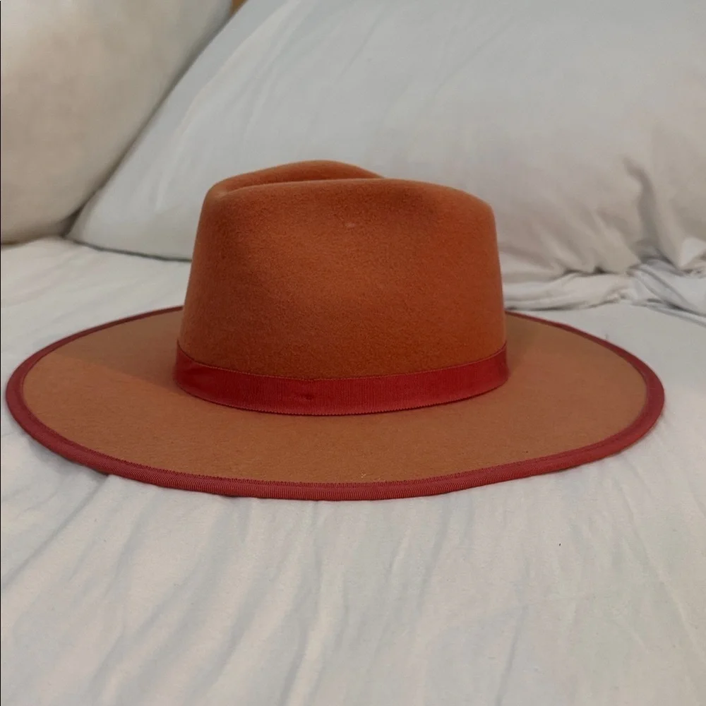 WYETH 100% wool orange rust hat - Picture 8 of 11